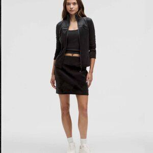 Lululemon Scuba High-Rise Mini Skirt *Velvet Black Sz L NWT